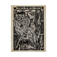 Linocut IV (Wolf) by Mercana Studio a Hand Embellished Textured Canvas by Mercana at Eve Furniture