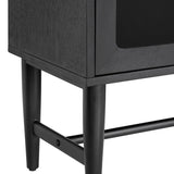 Linsey Black Sideboard by Crestview at Eve Furniture