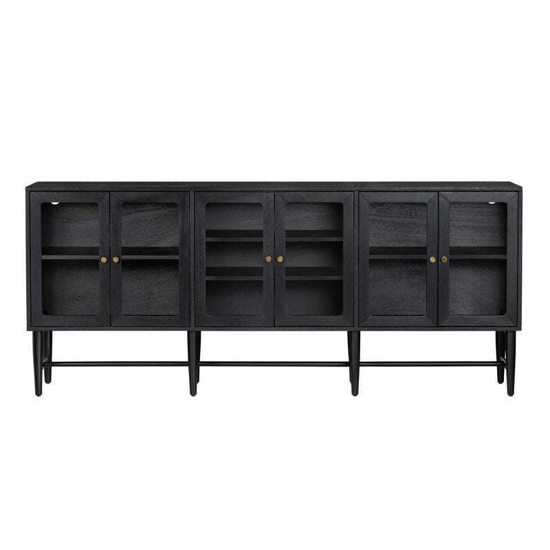 Linsey Black Sideboard by Crestview at Eve Furniture