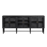 Linsey Black Sideboard by Crestview at Eve Furniture