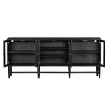 Linsey Black Sideboard by Crestview at Eve Furniture