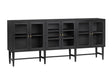 Linsey Black Sideboard by Crestview at Eve Furniture
