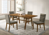 Linus Brown Dining Table by Crown Mark at Eve Furniture