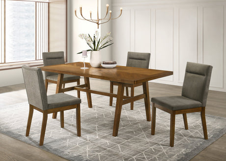 Linus Brown Dining Table by Crown Mark at Eve Furniture