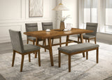 Linus Brown Dining Table by Crown Mark at Eve Furniture