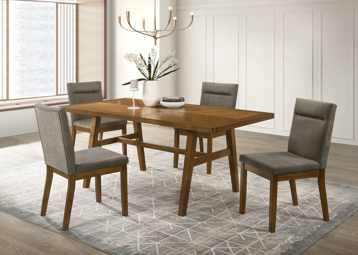 Linus Brown/Gray Dining Room Set by Crown Mark at Eve Furniture