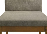 Linus Brown/Gray Side Chair, Set of 2 by Crown Mark at Eve Furniture