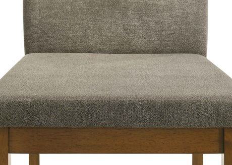 Linus Brown/Gray Side Chair, Set of 2 by Crown Mark at Eve Furniture