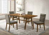 Linus Brown/Gray Side Chair, Set of 2 by Crown Mark at Eve Furniture