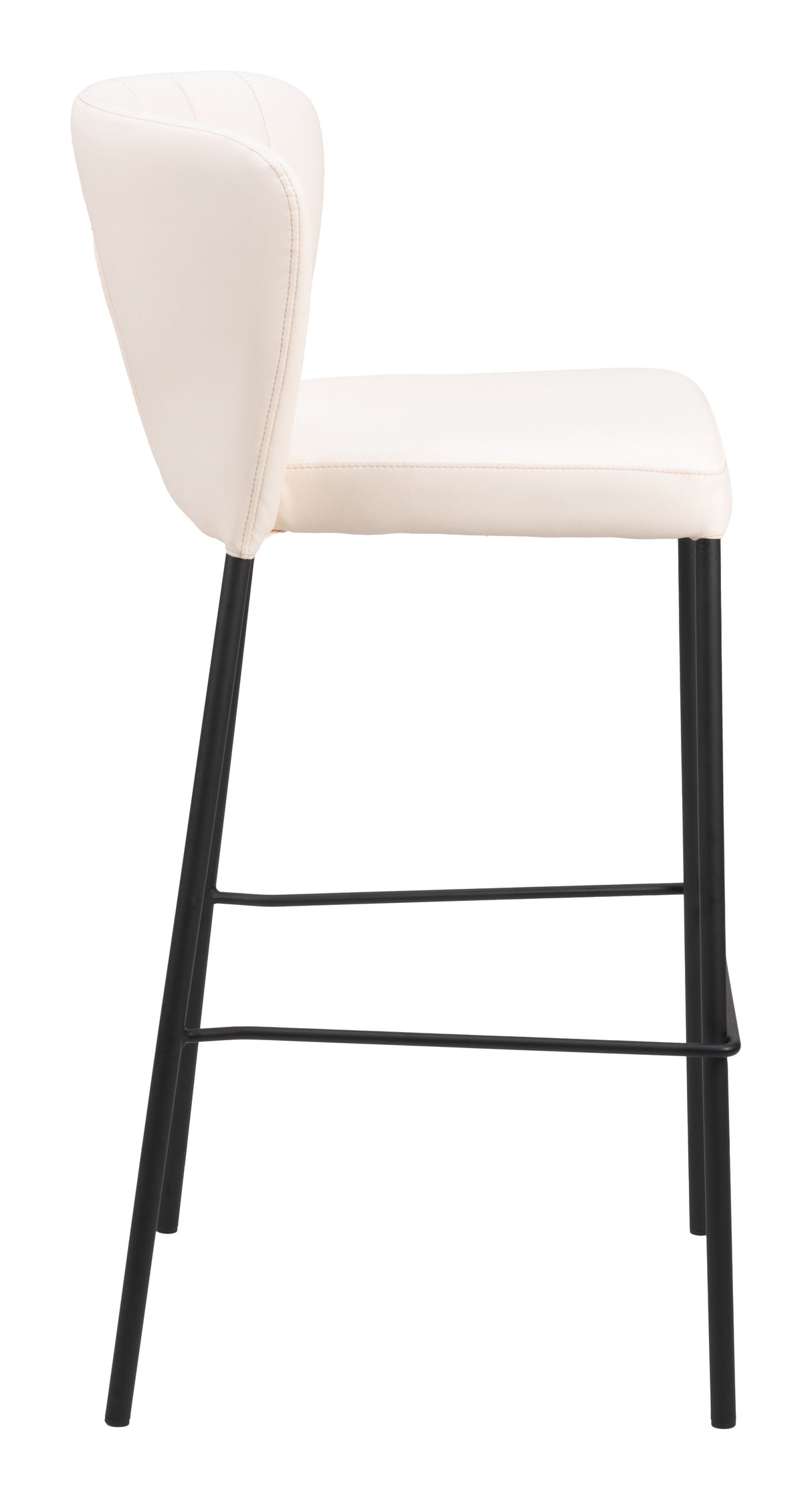 Linz Cream Barstool (Set of 2) by Zuomod at Eve Furniture