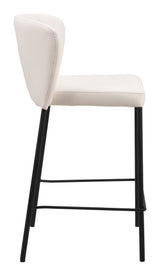Linz Cream Counter Stool (Set of 2) by Zuomod at Eve Furniture
