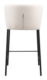 Linz Cream Counter Stool (Set of 2) by Zuomod at Eve Furniture