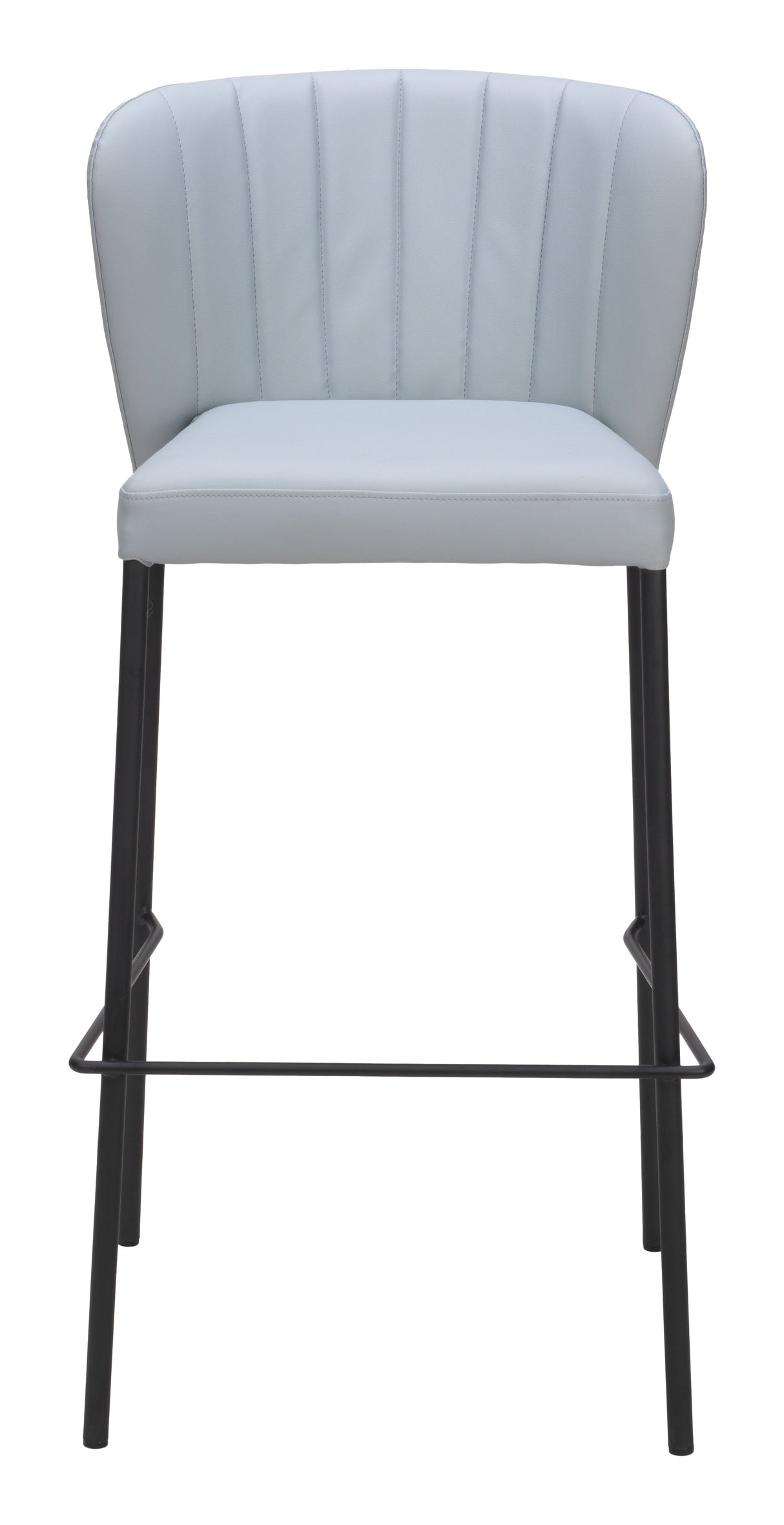 Linz Gray Barstool (Set of 2) by Zuomod at Eve Furniture