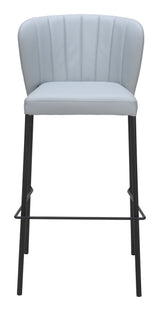 Linz Gray Barstool (Set of 2) by Zuomod at Eve Furniture