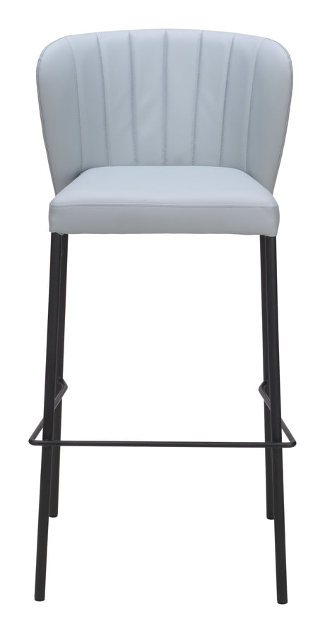 Linz Gray Barstool (Set of 2) by Zuomod at Eve Furniture