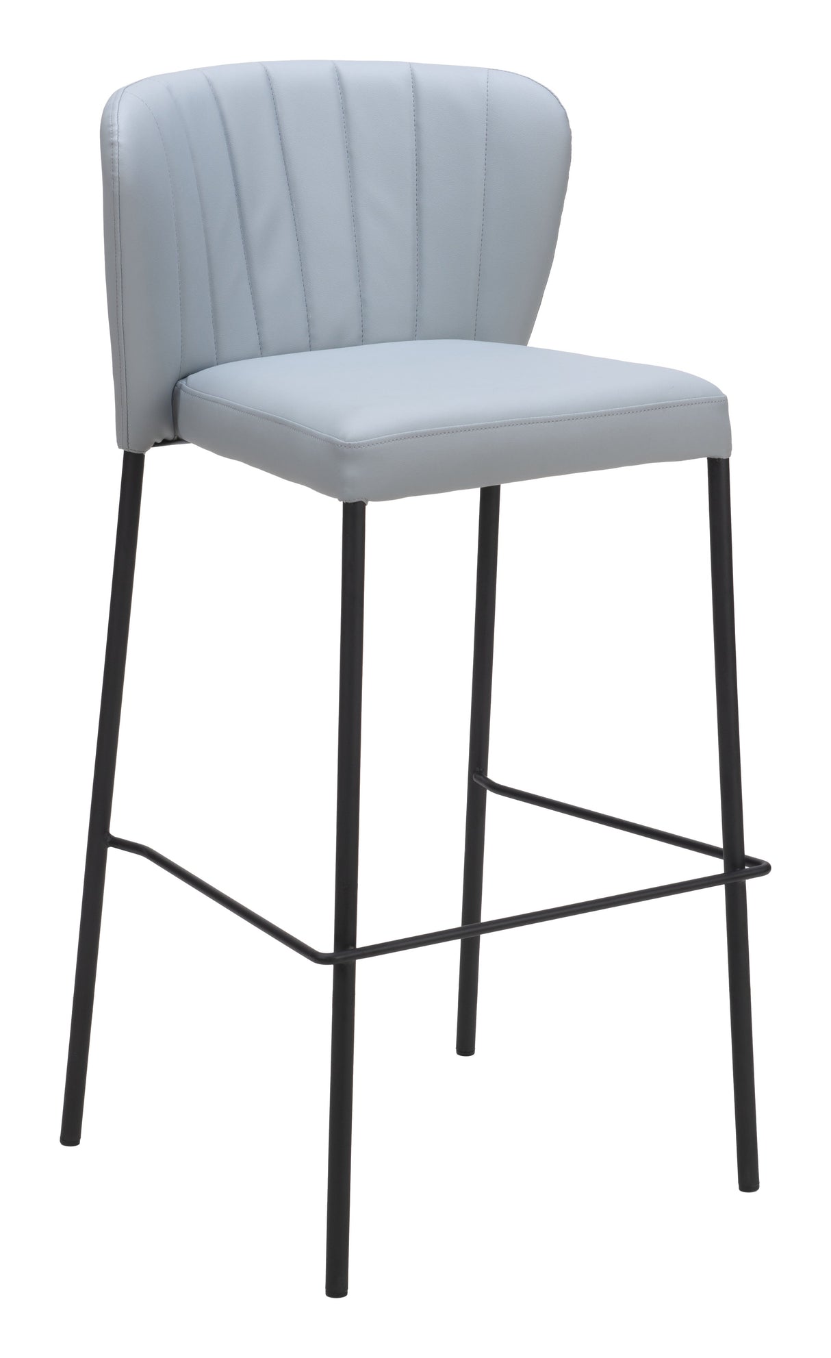 Linz Gray Barstool (Set of 2) by Zuomod at Eve Furniture