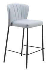 Linz Gray Counter Stool (Set of 2) by Zuomod at Eve Furniture