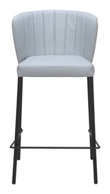 Linz Gray Counter Stool (Set of 2) by Zuomod at Eve Furniture