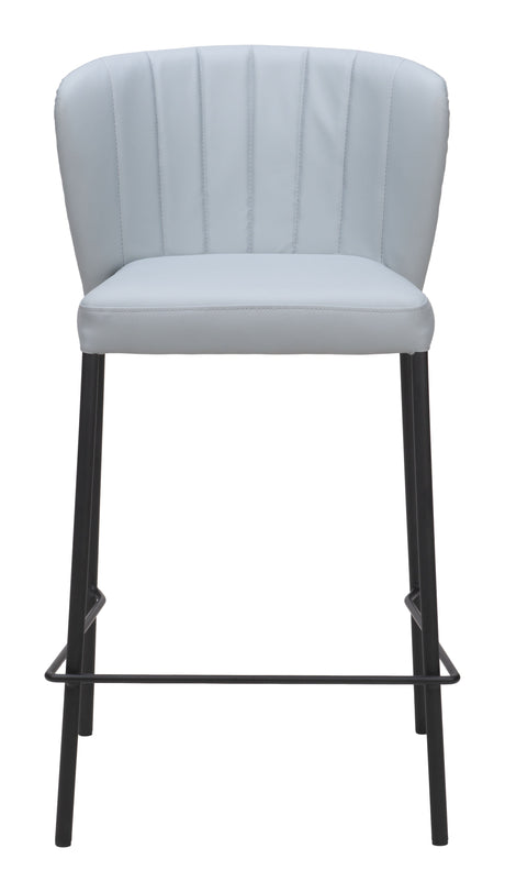 Linz Gray Counter Stool (Set of 2) by Zuomod at Eve Furniture