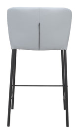 Linz Gray Counter Stool (Set of 2) by Zuomod at Eve Furniture