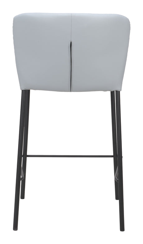 Linz Gray Counter Stool (Set of 2) by Zuomod at Eve Furniture