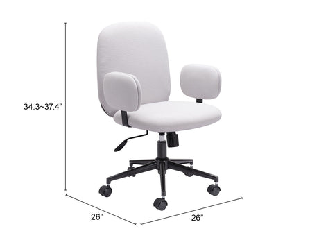 Lionel Beige Office Chair by Zuomod at Eve Furniture