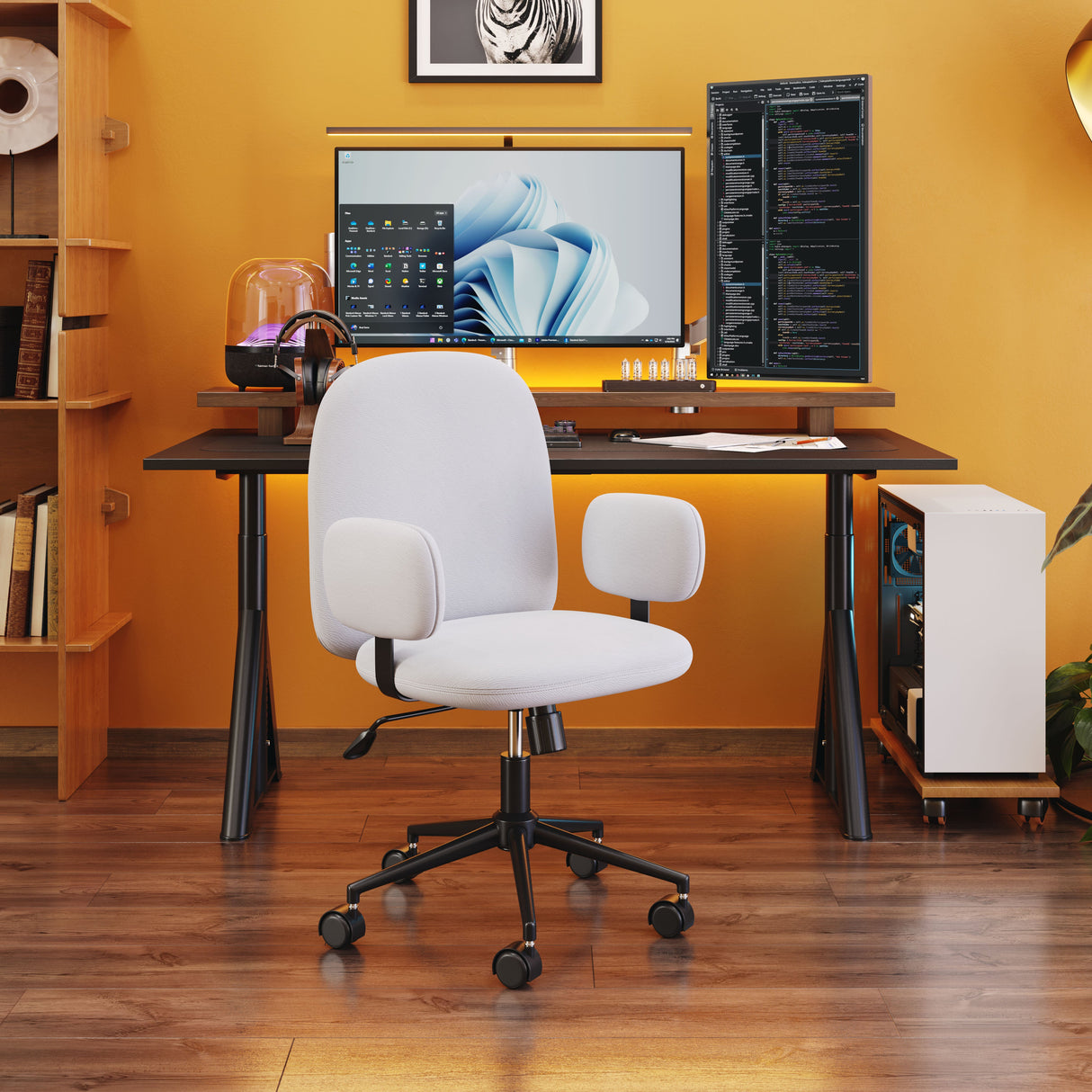 Lionel Beige Office Chair by Zuomod at Eve Furniture