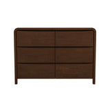 Lionel Mid Century Modern Solid Wood 6-Drawer Dresser by Ashcroft Furniture at Eve Furniture