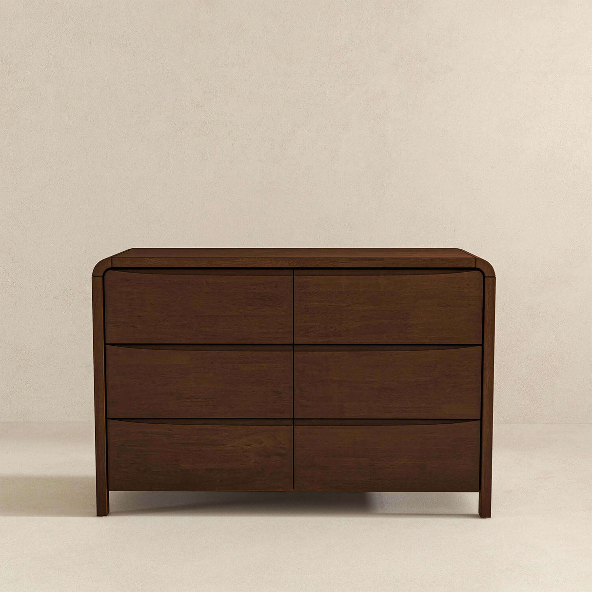Lionel Mid Century Modern Solid Wood 6-Drawer Dresser by Ashcroft Imports at Eve Furniture