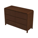 Lionel Mid Century Modern Solid Wood 6-Drawer Dresser by Ashcroft Imports at Eve Furniture