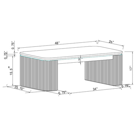 Lior Charcoal HP0426 Coffee Table by Coaster at Eve Furniture
