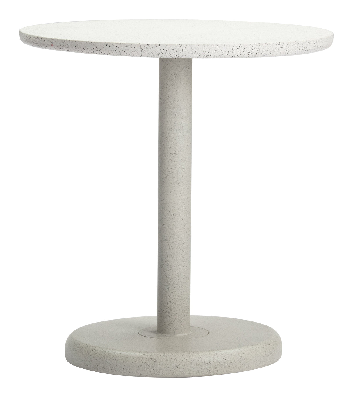 Liora White Outdoor Bistro Table by Zuomod at Eve Furniture