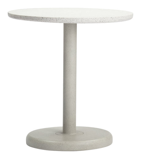 Liora White Outdoor Bistro Table by Zuomod at Eve Furniture