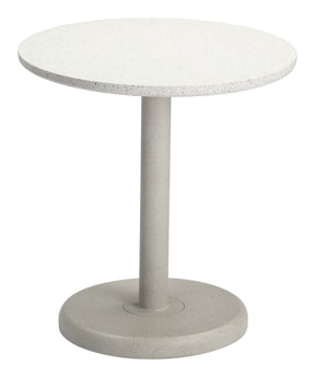 Liora White Outdoor Bistro Table by Zuomod at Eve Furniture