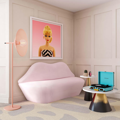 Lips Velvet Settee by TOV Furniture at Eve Furniture