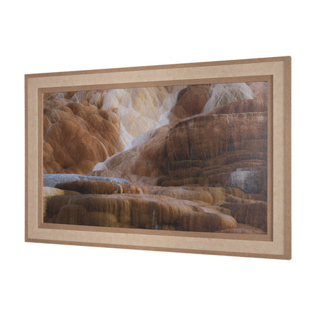 Liquid Travertine by Gary Blatter a Hand Embellished Framed Photo Art Print by Mercana at Eve Furniture
