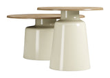Lireen Natural & Ivory Coffee Table Set (2-Piece) by Zuomod at Eve Furniture