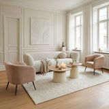 Lireen Natural & Ivory Coffee Table Set (2-Piece) by Zuomod at Eve Furniture