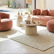 Lireen Natural & Ivory Coffee Table Set (2-Piece) by Zuomod at Eve Furniture
