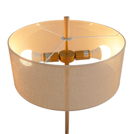 Lirian Floor Lamp - Oak and Natural by Ashcroft Furniture at Eve Furniture