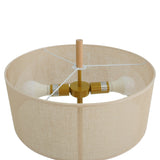 Lirian Floor Lamp - Oak and Natural by Ashcroft Furniture at Eve Furniture