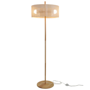 Lirian Floor Lamp - Oak and Natural by Ashcroft Furniture at Eve Furniture