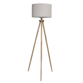 Lirios Three Legged Wooden Strip Floor Lamp - Natural by Ashcroft Furniture at Eve Furniture