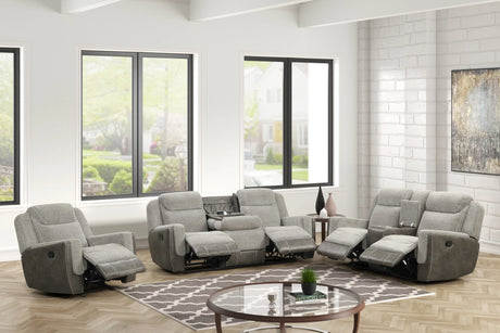 Lisa Gray 3-Piece Reclining Set by Happy Homes at Eve Furniture