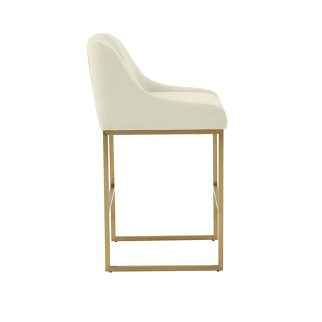 Lisa Pleated Velvet Counter Stool by Inspire Me! Home Decor by TOV Furniture at Eve Furniture