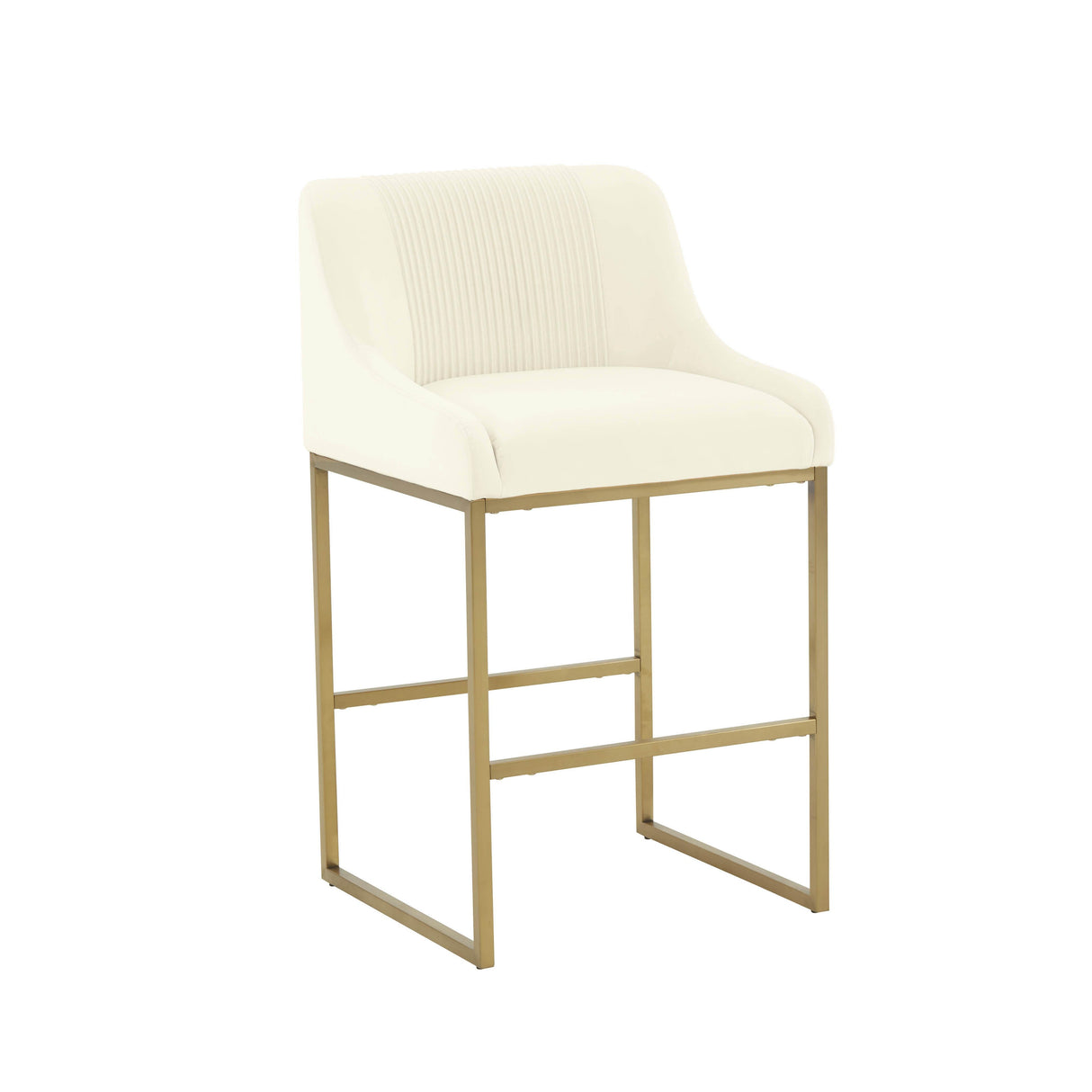 Lisa Pleated Velvet Counter Stool by Inspire Me! Home Decor by TOV Furniture at Eve Furniture