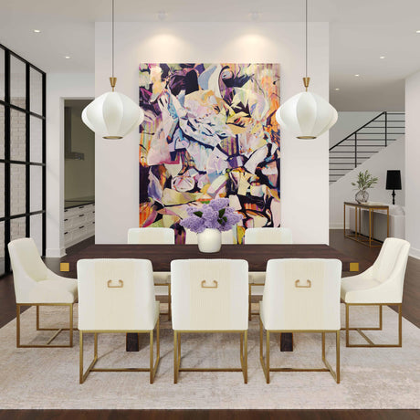 Lisa Pleated Velvet Dining Chair by Inspire Me! Home Decor by TOV Furniture at Eve Furniture