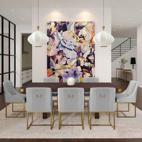 Lisa Pleated Velvet Dining Chair by Inspire Me! Home Decor by TOV Furniture at Eve Furniture