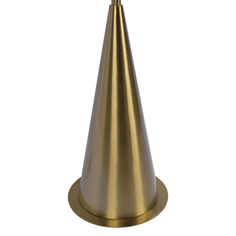 Lisbon Black Floor Lamp with On/Off Switch Coned Base Hanging White Fabric Shade by Ashcroft Furniture at Eve Furniture