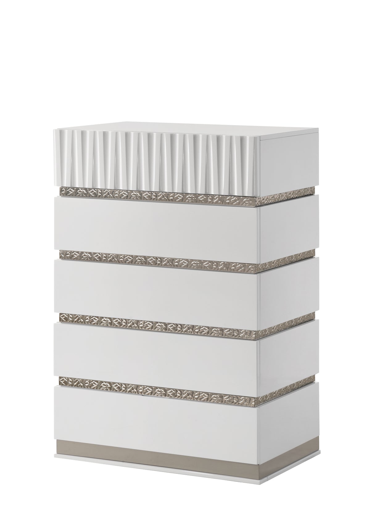 Lisbon White Platform Bedroom Set by New Era Innovations at Eve Furniture